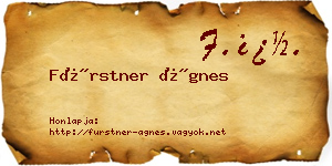Fürstner Ágnes névjegykártya